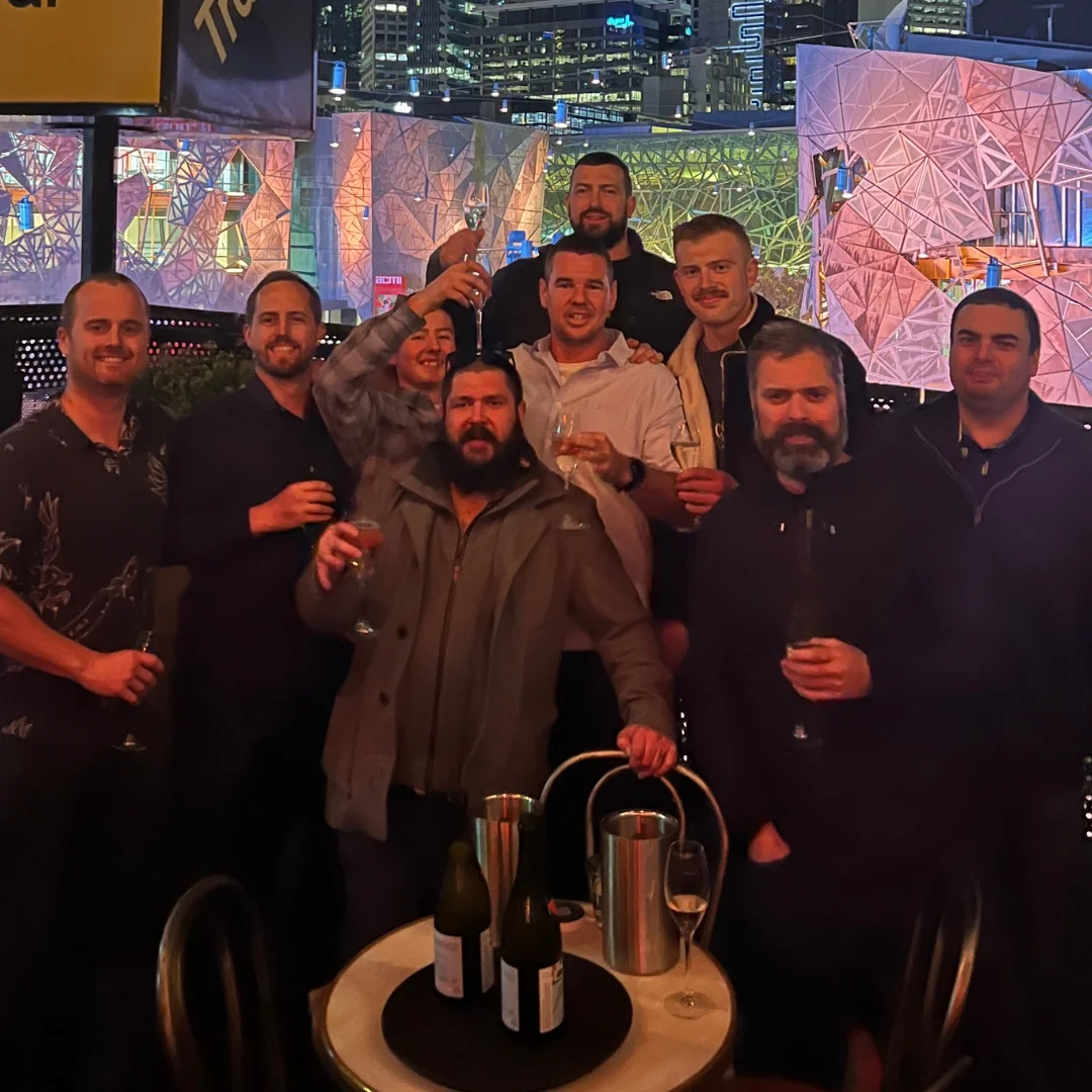 CD Construct team celebrating project completion on the Gold Coast